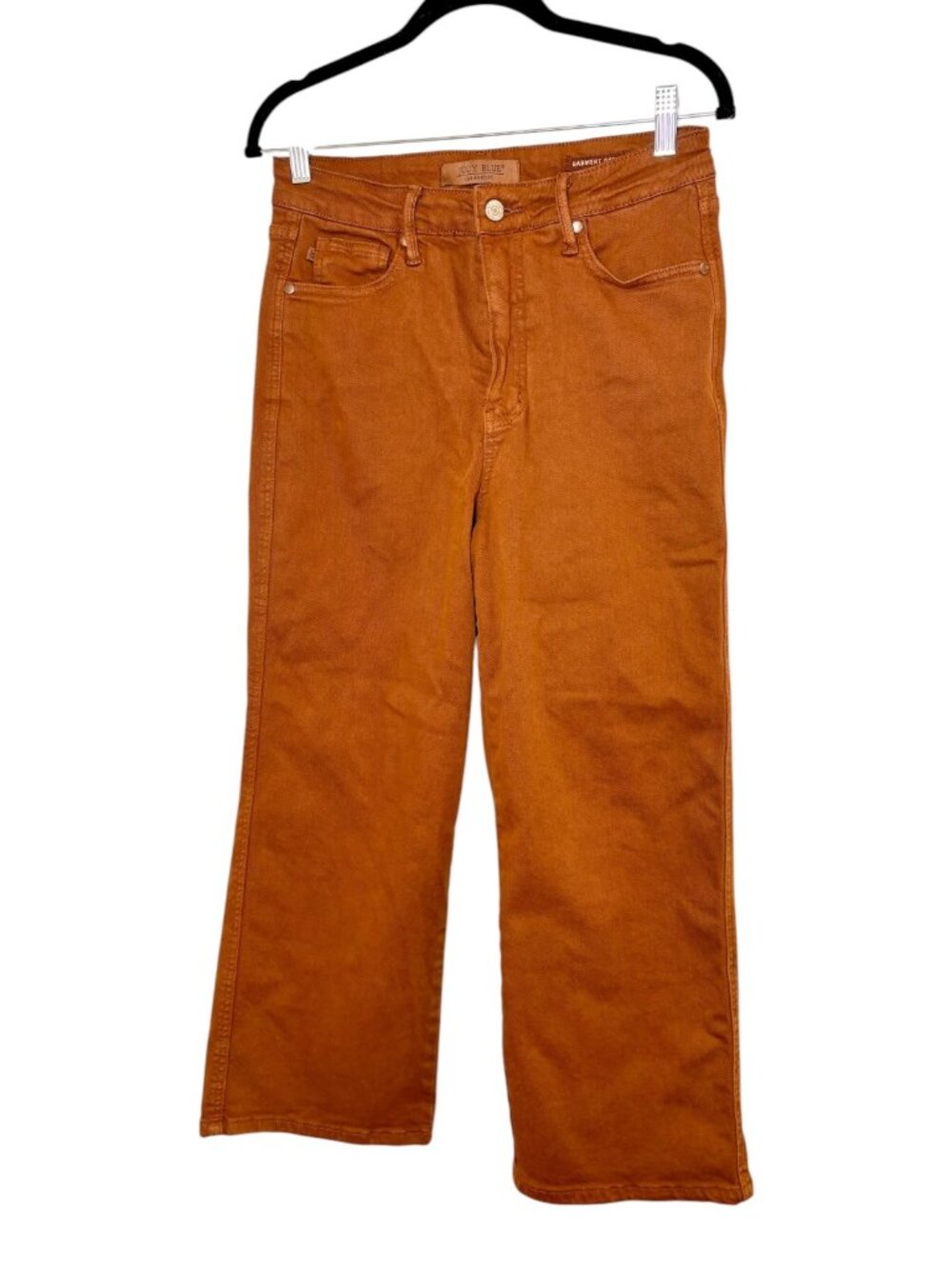 Judy Blue Caramel Brown Jasper High Rise Control Top Cropped Wide Leg Jean Size - Picture 3 of 8